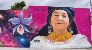 Arte Urbano en paredes Otavalo