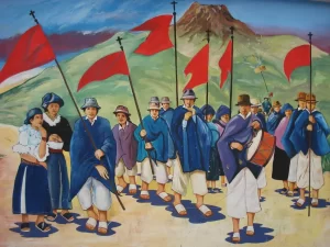 Mural fiesta de los pendoneros