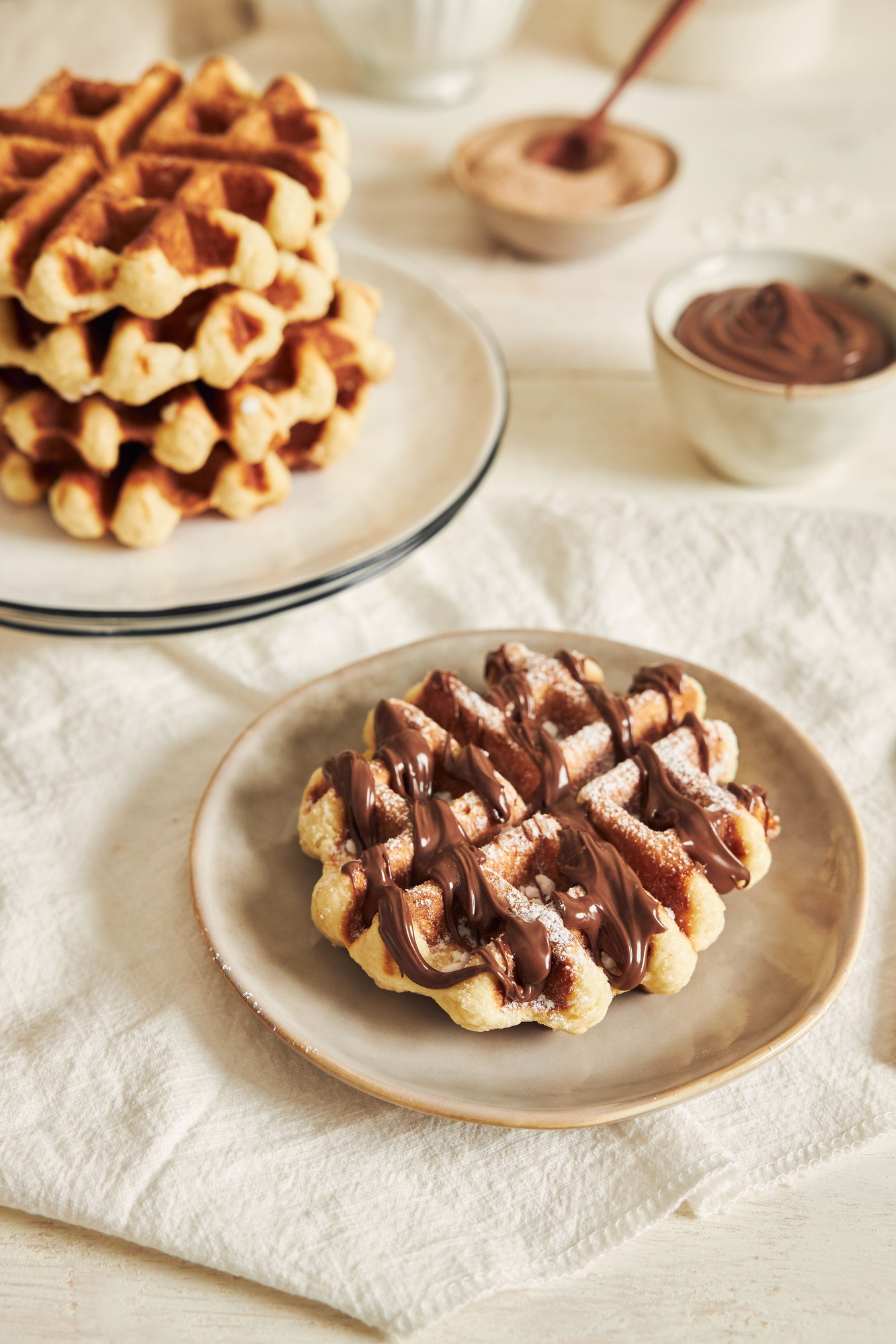 Waffles de chocolate otavalo