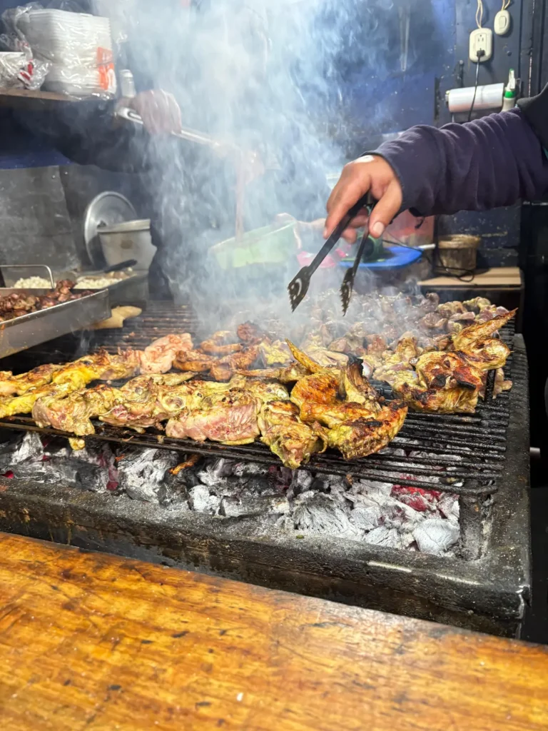 Preparación asados Picaditas de la 31