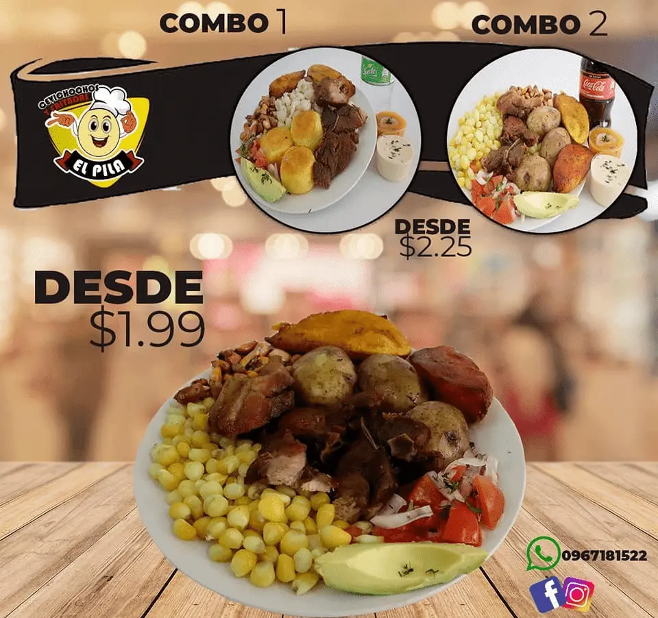 Menú Fritadas El Pila